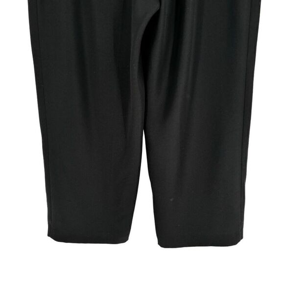 Joseph Ribkoff Zip Front Cropped Capris Pants Black Size 8 - Picture 7 of 9